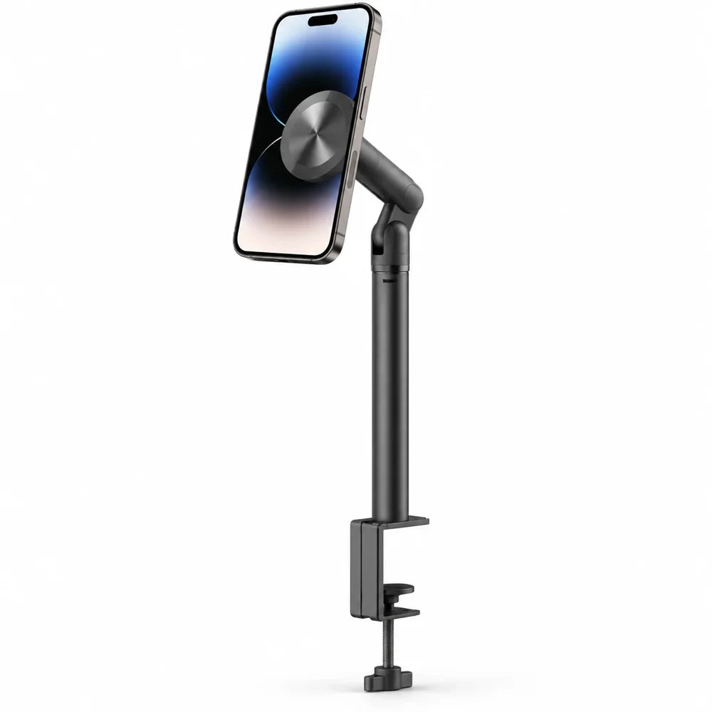 3-Axis Flexible MagSafe Desk Phone Holder with C-Clamp