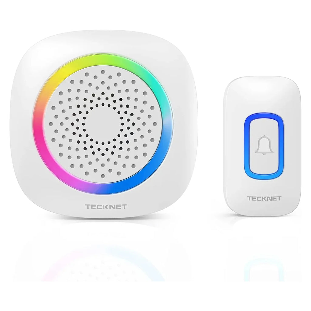TECKNET wireless doorbell, White product view