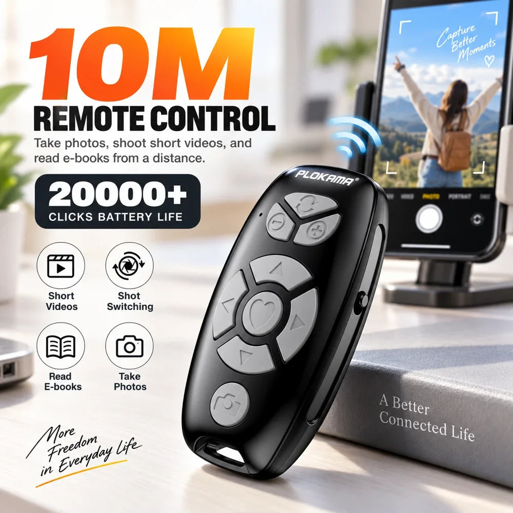 Bluetooth Phone Remote – Camera, Video & Media Control