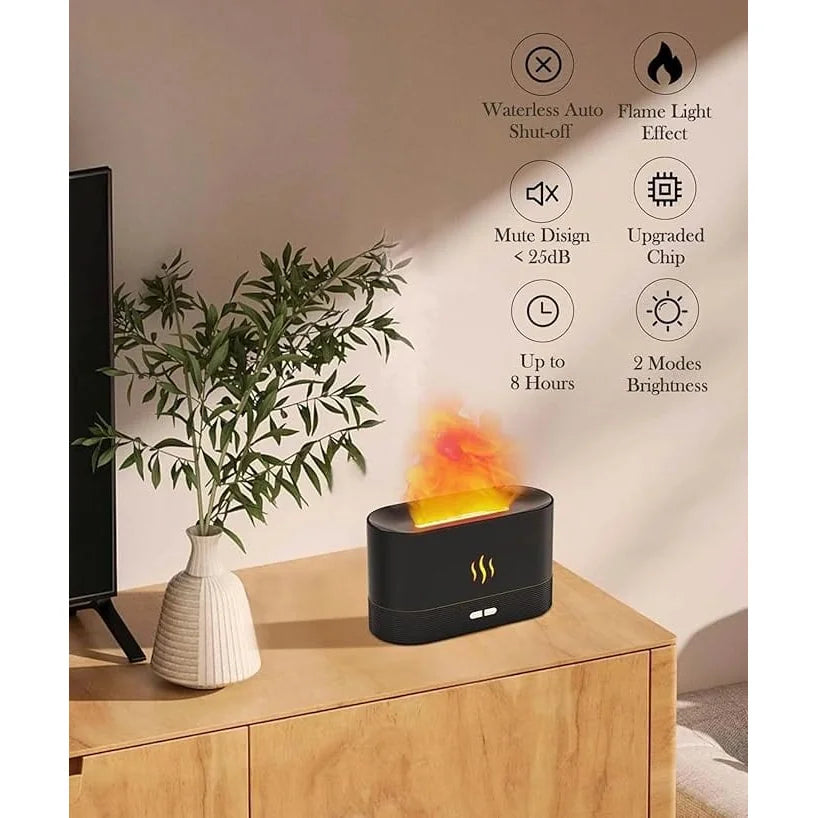 Flame-Effect Aroma Diffuser – 180ml