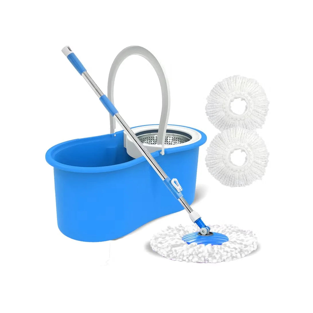 Spin Mop & 6L Bucket Set with Stainless Steel Wringer
