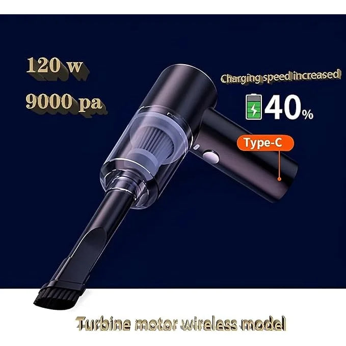 3-in-1 Car Vacuum Cleaner – 120W, 9,000Pa – view 2