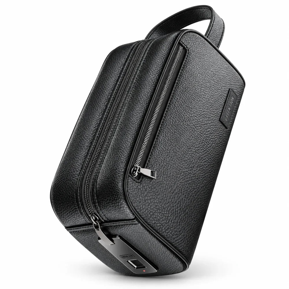 Premium Secure Fingerprint Sensor Cary Pouch with Multi Pockets & 10 User Profiles