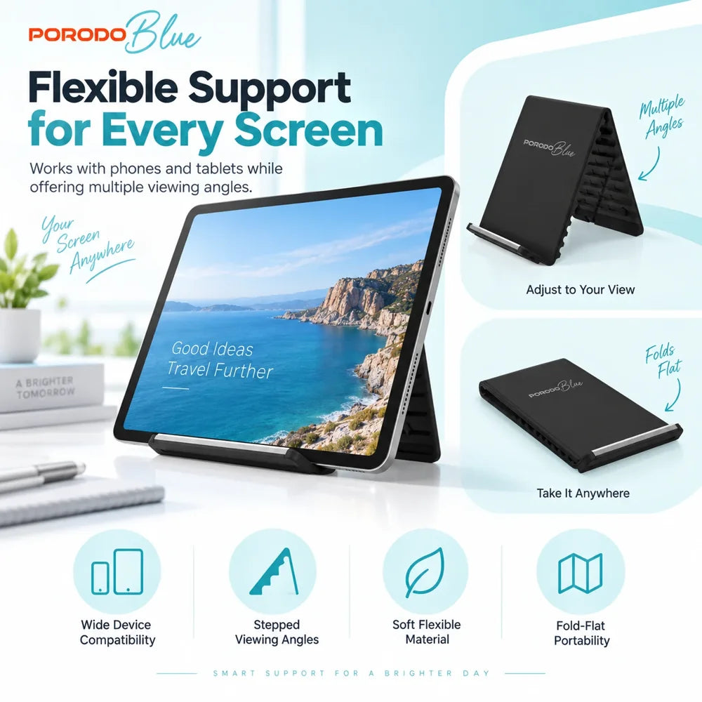 Upgraded: Anti-Shake Multi-Purpose Flexible Desk Mount for Phone & Tablets
