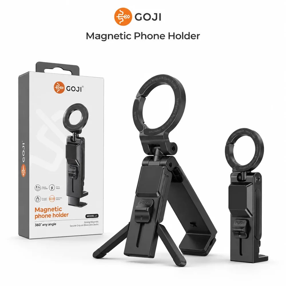 Goji 3-in-1 Magnetic Phone Holder, Tripod & Clamp Stand – 360° Adjustable 3-in-1 Magnetic Phone Holder, Tripod & Clamp Stand – 360° Adjustable