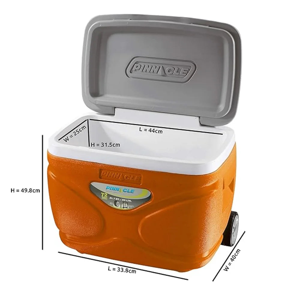 Pinnacle orange ice chest set, view 3
