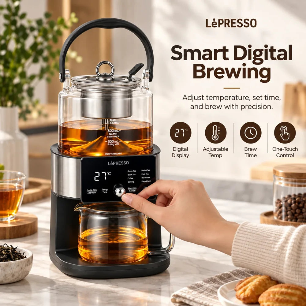 Tea and Coffee Brewer - 1000ml Fountain Tech & Digital Display