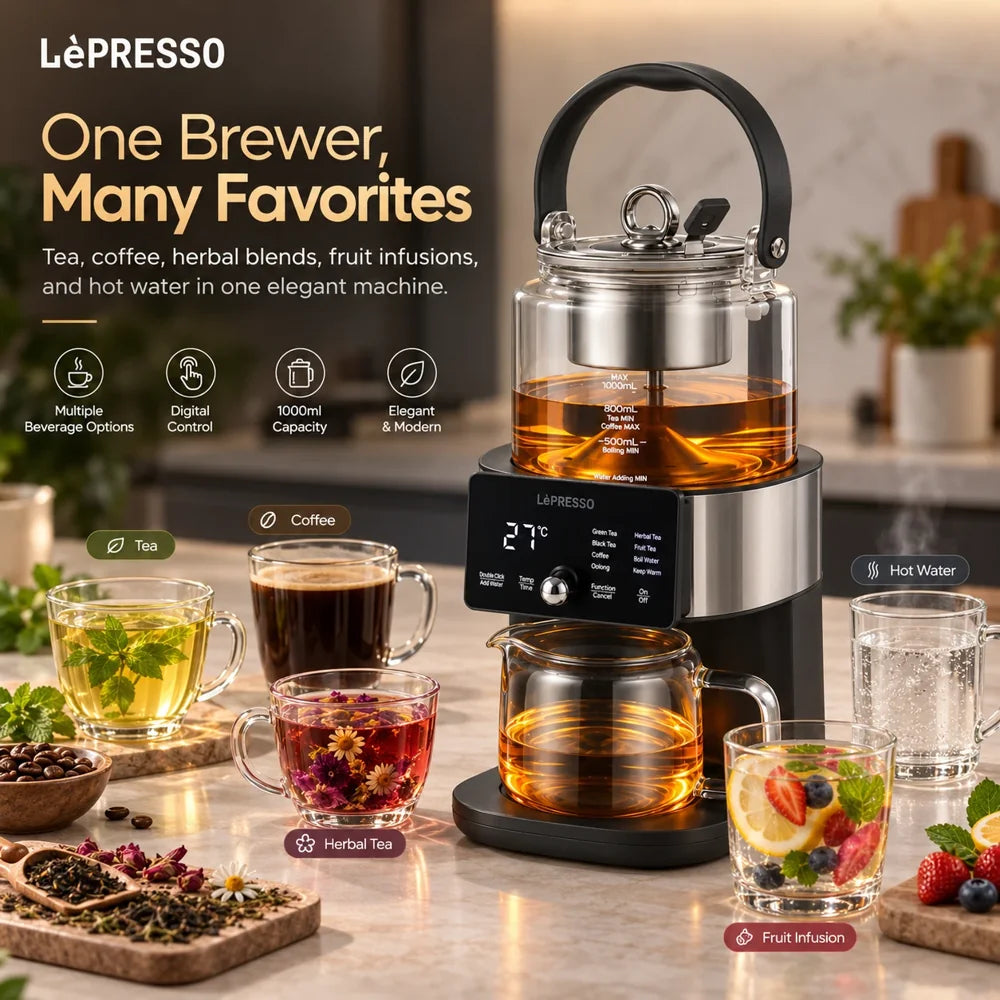Tea and Coffee Brewer - 1000ml Fountain Tech & Digital Display
