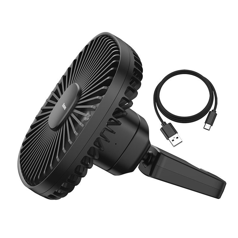 360° Rotate USB Fan Portable Wireless Rechargeable Car Fan BrandStored